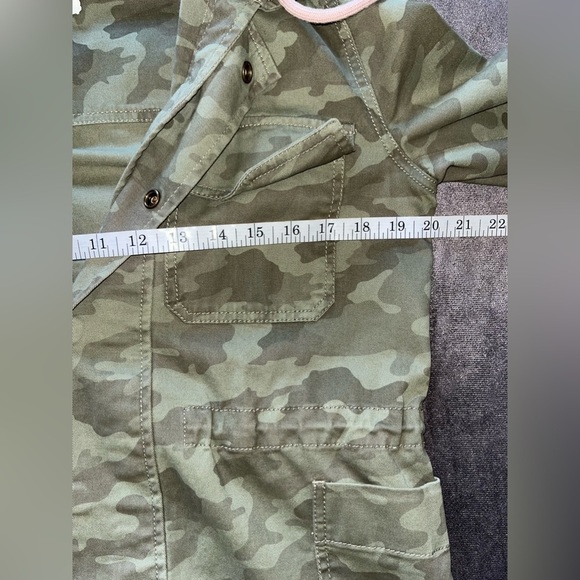 Caslon Camo Green Utility Jacket XS Pink Detachable Hood - Picture 11 of 14